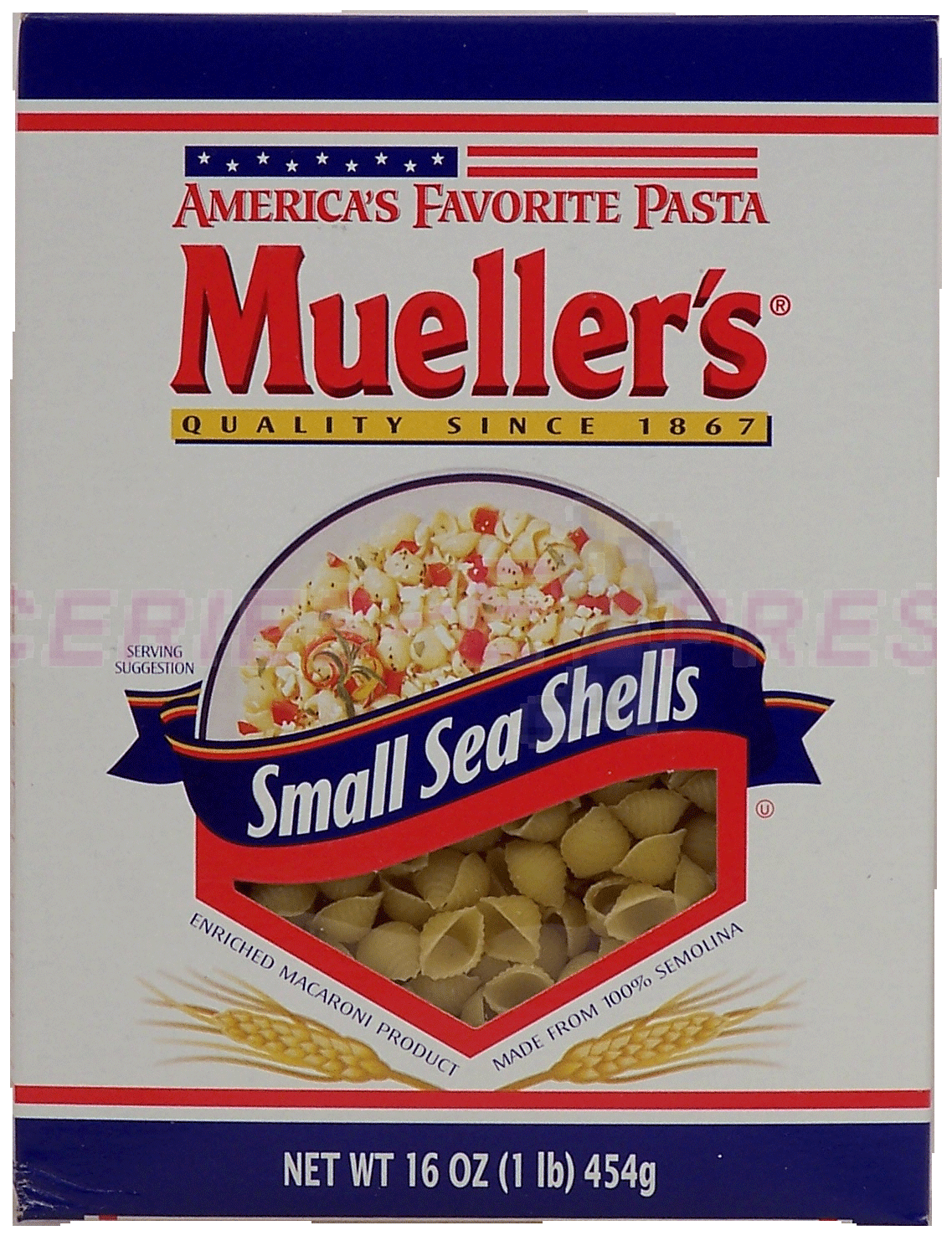 Mueller's Macaroni small sea shells america's favorite pasta Full-Size Picture